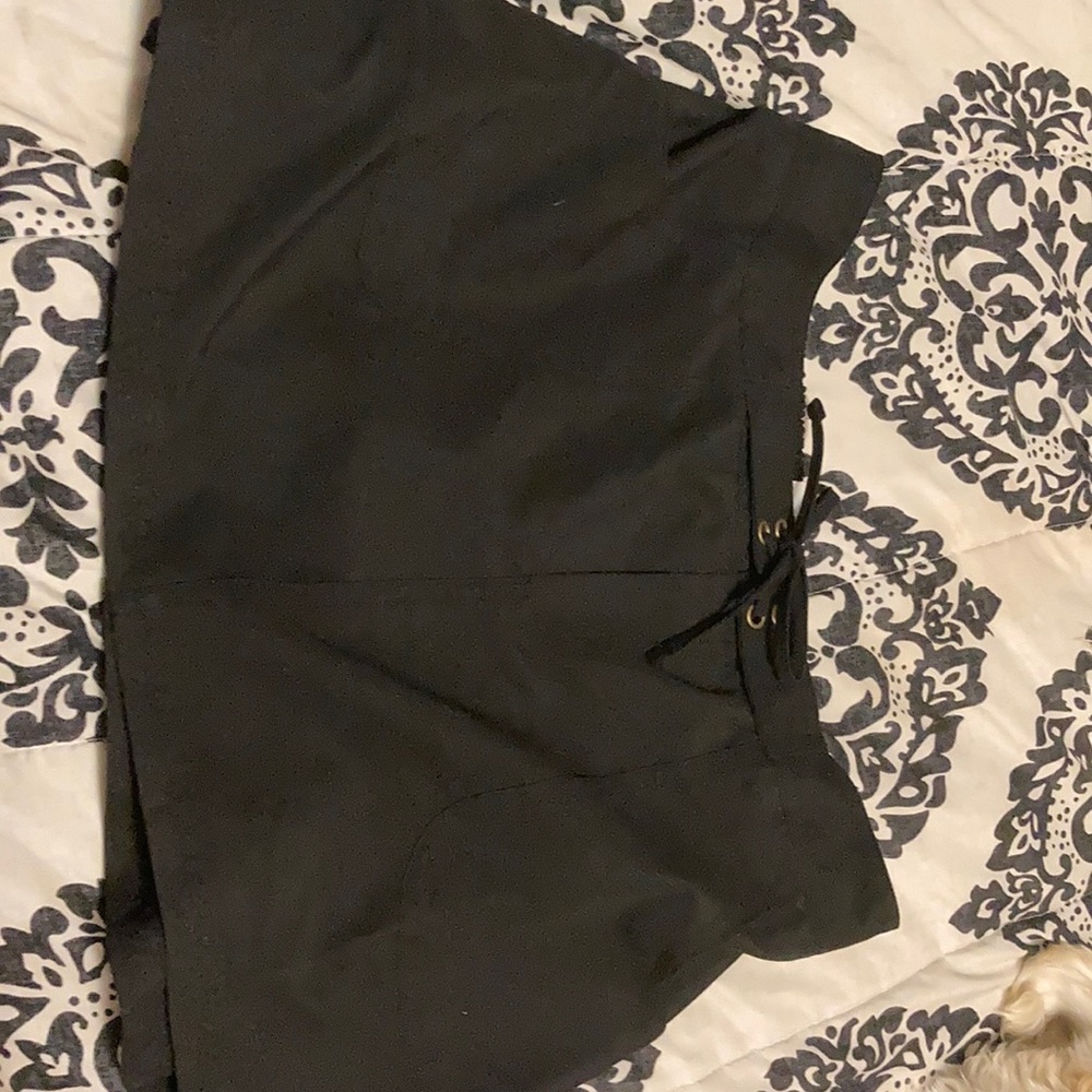Black swim skirt